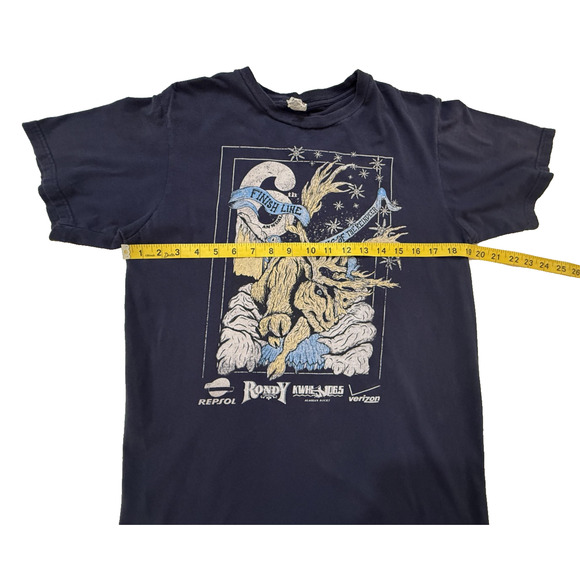 Nature Y2K TShirt Mens MED Rondy Running of the Reindeer Navy Anchorage Alaska - Picture 5 of 7